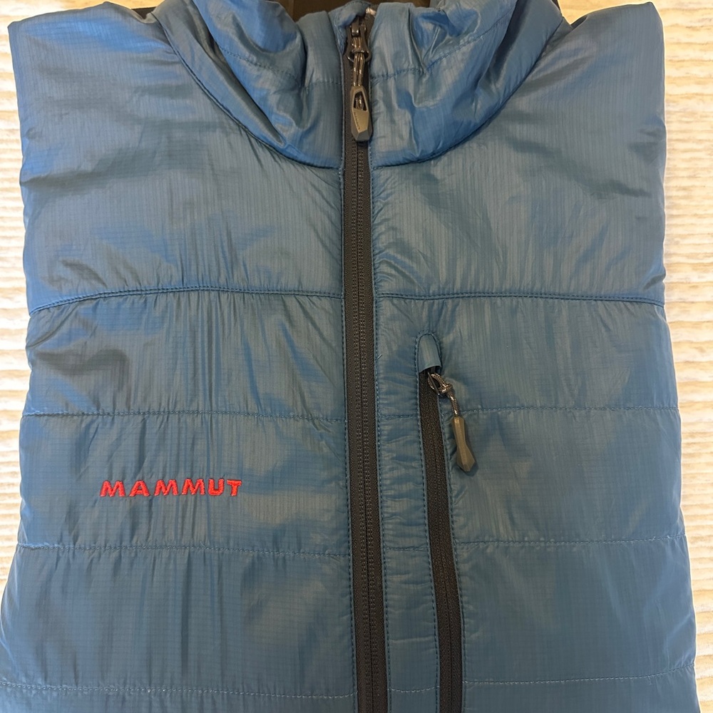 Mammut Blue & Black Polartec Alpha Pertex Quantum Full Zip Guye Jacket XL